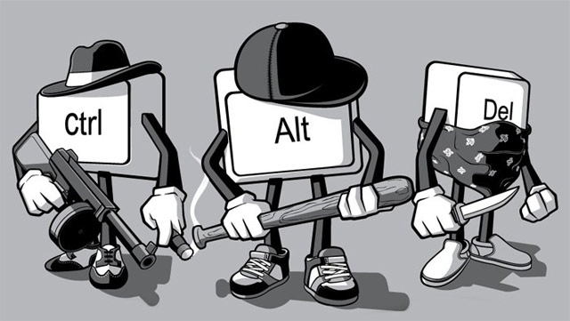 CTRL – ALT – DELETE is your friend