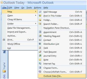 outlook pst