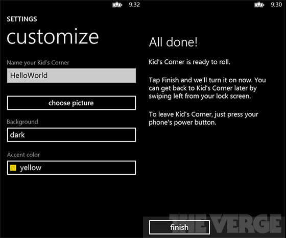 Windows Phone 8 to include kid?s corner