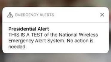 Did You Get That Presidential Alert Yesterday?